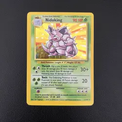 Pokemon TCG Nidoking Base Set (Unlimited) 11/102 Holo Rare - LP - Image 1