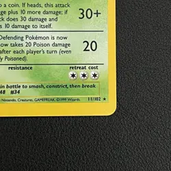 Pokemon TCG Nidoking Base Set (Unlimited) 11/102 Holo Rare - LP - Image 2