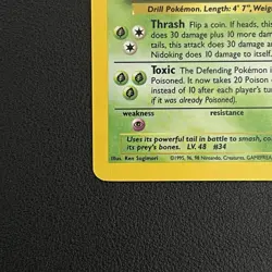 Pokemon TCG Nidoking Base Set (Unlimited) 11/102 Holo Rare - LP - Image 5