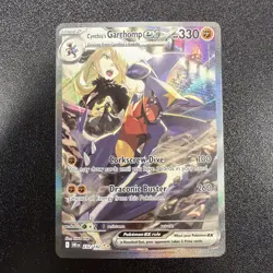 Pokemon TCG Cynthia's Garchomp EX 232/182 Sv10 Destined Rivals Holo SIR NM-lp JY - Image 1