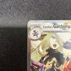 Pokemon TCG Cynthia's Garchomp EX 232/182 Sv10 Destined Rivals Holo SIR NM-lp JY - Image 2