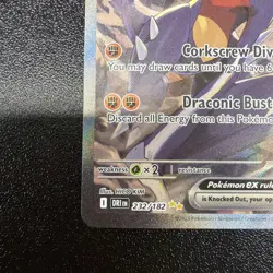 Pokemon TCG Cynthia's Garchomp EX 232/182 Sv10 Destined Rivals Holo SIR NM-lp JY - Image 5