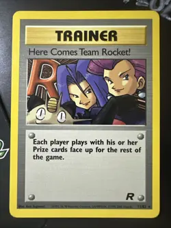 Here Comes Team Rocket! 71/82 Team Rocket Pokemon TCG WOTC Vintage 2000 Rare, NM - Image 1