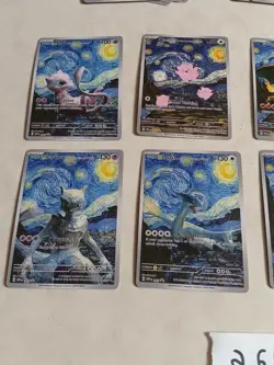 8 Pokemon x Van Gogh Black Star Promo ACG Art Card - read description - Image 2