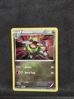 Pokemon Fraxure 15/20 Dragon Vault Holo LP+ - Image 1
