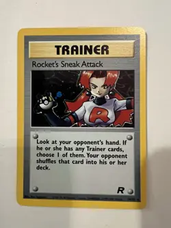 Pokemon TCG Rockets Sneak Attack Holo Trainer Card 16/82 - Image 1