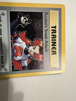 Pokemon TCG Rockets Sneak Attack Holo Trainer Card 16/82 - Image 3