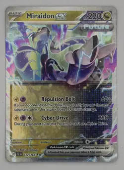 Miraidon EX 122/162 Double Black Star Holo Rare Temporal Forces Pokemon TCG NM - Image 1