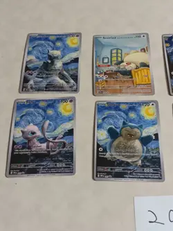 8 Pokemon x Van Gogh Black Star Promo ACG Art Card - Read Description - Image 2