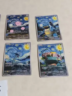 8 Pokemon x Van Gogh Black Star Promo ACG Art Card - Read Description - Image 3