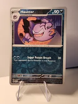 Haunter 103/162 SV05: Temporal Forces Reverse Holo Pokemon TCG NM - Image 1
