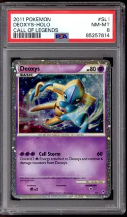 Pokemon Call of Legends Deoxys SL1 PSA 8 - Image 1