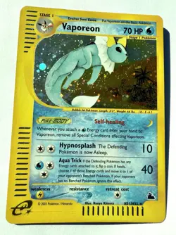 2003 Skyridge Vaporeon H31/H32 Holo SWIRL 🌀Pokemon TCG - Image 1
