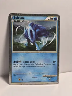 *BLACK STAR PROMO HOLO* Pokemon Suicune HGSS21 Heartgold & Soulsilver (Drawn On) - Image 1