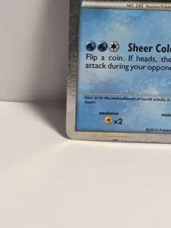 *BLACK STAR PROMO HOLO* Pokemon Suicune HGSS21 Heartgold & Soulsilver (Drawn On) - Image 2