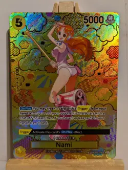 Nami Art Print High Quality Custom Card One Piece Card Game OP08-106 - Image 1