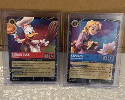 Disney Lorcana Magical Places Epcot 2026 Rapunzel & Donald Duck Promo Set Of 2 - Image 1