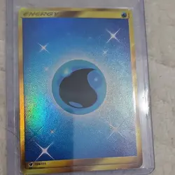 Pokemon Water Energy 124/111 Holo Foil Card TCG Basic Energy 2017 - Image 1