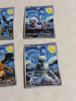 6 Pokemon x Van Gogh Black Star Promo ACG Art Card - read description - Image 4