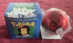 1999 Pokemon 23k Gold Plated Togepi Trading Card In Plastic wrap opened - Image 2