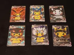 6Pikachu Pokemon Card Holo GX VSTAR VMAX GX EX Cosplay Art - Image 1
