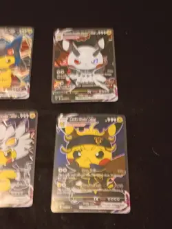 6Pikachu Pokemon Card Holo GX VSTAR VMAX GX EX Cosplay Art - Image 4