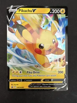Pikachu V SWSH285 Sword & Shield Promo Cards Holo Pokemon Card TCG - Image 1