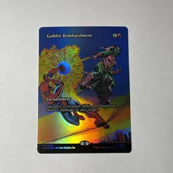 Goblin Bombardment M Foil #23 MAR Marvel Universe MTG - Image 1