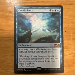 Omniscience Wilds of Eldraine Enchantment Blue Mythic Regular - Image 1