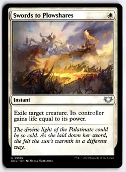 Swords to Plowshares NM EOC Commander: Edge of Eternities MTG - Image 1