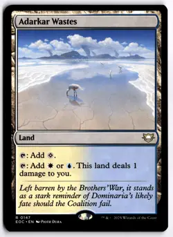 Adarkar Wastes NM EOC Commander: Edge of Eternities MTG - Image 1