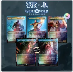 🔥 MTG Secret Lair Playstation IN HAND God of War: Norse FOIL🔥 - Image 1