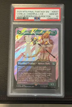 2025 MTG Final Fantasy #0537 Vanille Cheerful l'Cie PSA 10 Borderless Surge Foil - Image 1