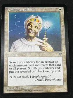 Magic the Gathering MTG Enlightened Tutor White Mirage Uncommon - Image 1