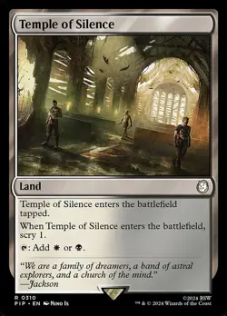 x4 NM (Playset) Temple of Silence, MTG, Fallout, Magic the Gathering, 310 - Image 1