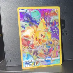 Pokemon Pikachu Full Art Holo Secret Rare Crown Zenith 160/159 TCG Card - Image 1