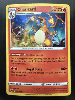 Pokemon Charizard 025/185 Cracked Ice Holo Vivid Voltage Deck Exclusive (NM) - Image 1