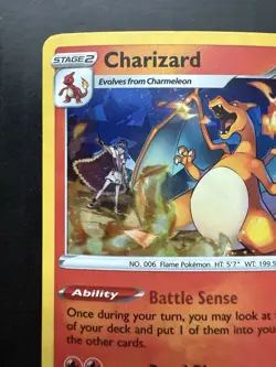 Pokemon Charizard 025/185 Cracked Ice Holo Vivid Voltage Deck Exclusive (NM) - Image 2