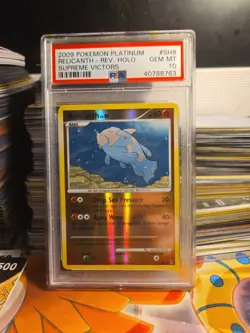 Pokemon 2009 Platinum Shiny Relicanth Supreme Victors PSA 10 - Image 1