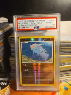 Pokemon 2009 Platinum Shiny Relicanth Supreme Victors PSA 10 - Image 4