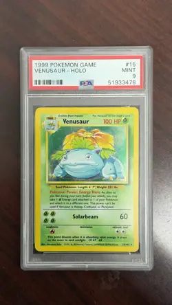 Pokemon 1999 Charizard Blastoise Venusaur Holo Base Set PSA 9 Mint - Image 5