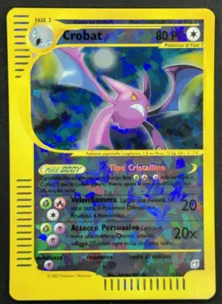 POKEMON~CROBAT~10/12~SKYRIDGE~BOX TOPPERS~ITA~NM - Image 1