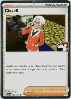 Clavell (Cosmos Holo) - 177/193 - Prize Pack Series - Paldea Evolved - Pokemon - Image 1