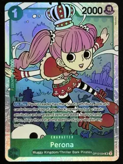 Perona OP12-034 - Legacy of the Master One Piece SR Foil NM - One Piece CCG - Image 1