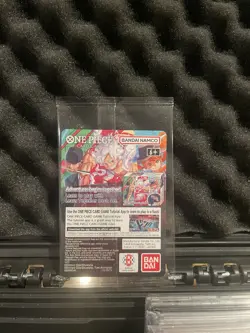 Bandai Namco One Piece Monkey D. Luffy Leader Promo Holo US Voyage ST13-001 Card - Image 2