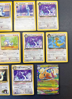 HUGE 10 Card Vintage Pokemon Lot - DRATINI, DRAGONAIR, DRAGONITE - ENG/FRA/JAP - Image 2