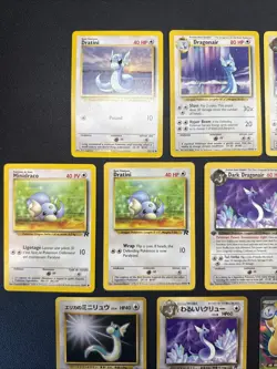 HUGE 10 Card Vintage Pokemon Lot - DRATINI, DRAGONAIR, DRAGONITE - ENG/FRA/JAP - Image 4