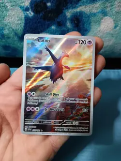 Pokemon TCG Latios 203/191 Surging Sparks Illustration Rare Card - Image 1
