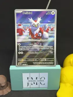 Delibird 152/132 Mega Evolution Illustration Rare Holo Pokemon TCG Card NM - Image 1