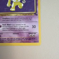 Hypno - 23/62 - Holo Rare Fossil Set 1999 - Pokemon Card Vintage WOTC LP - Image 3